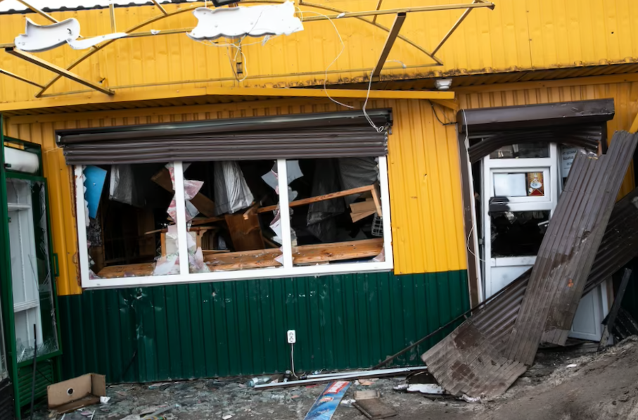 Destroyed house russian's war in ukraine